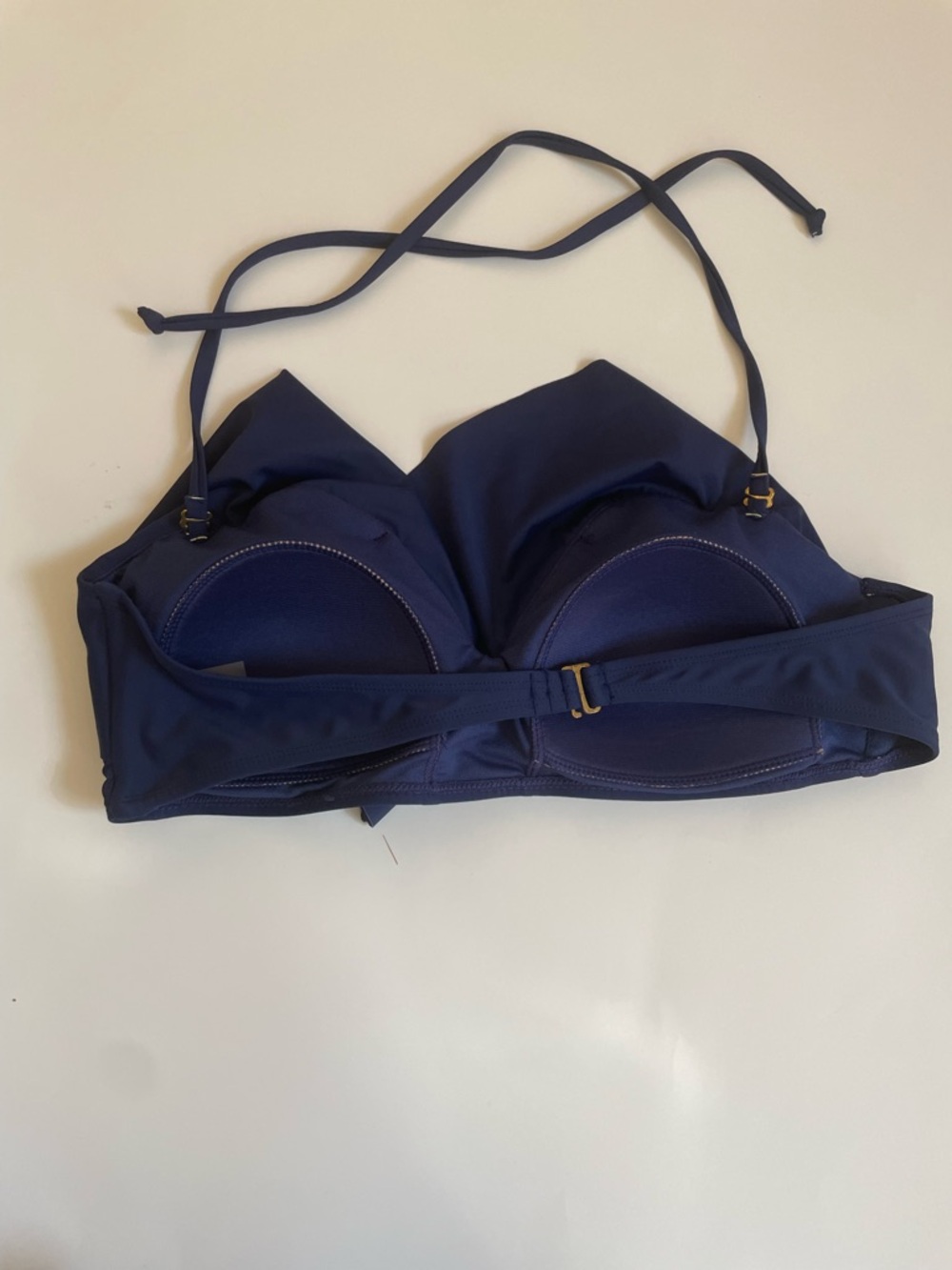 Nicole Miller Bikini Set Navy High Waisted Swimsuit Size Large - Picture 11 of 12